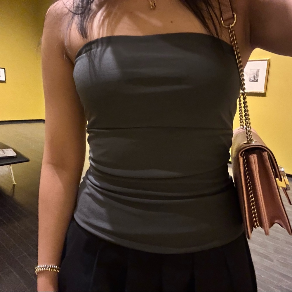 Zara Grey Tube Top